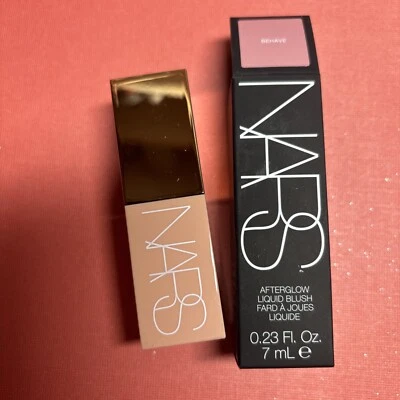 NARS Afterglow Liquid Blush - BEHAVE - Pink- 0.23oz/7mL - Full Size - NEW In Box