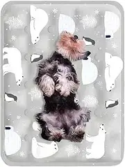 Cooling Mat for Dogs,Portable Cool Puppy Pad - 16x20 Inches Non-Slip Foldable Washable Dog Cooling Mat for Outdoor Bed Sofa