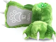 [Millffy] Funny Bear Paw Slippers Adult Monster Dino slippers for toddler Boys dinosaur slippers for Kids Adults