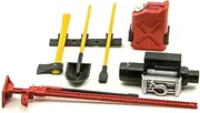1 Set Rock Crawler Accessories Plastic Decorative Tools Set for 1/10 RC Car D90 D110 SCX10 Wraith