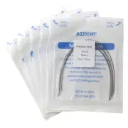 10Pack Dentales Ortodoncia Alambre de arco rectangular de acero inoxidable
