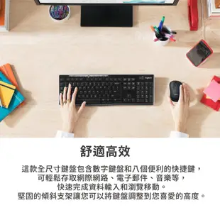 Logitech 羅技 K270 無線鍵盤 多媒體功能鍵 鍵盤 無線 省電設計 防濺灑 藍芽 全尺寸鍵盤 LOGI101