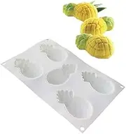 1PC 5 Even Pineapple Fruit Mousse Mold Cake Mold Silicone Mold Baking DIY Baking Mold ice Cream Mold Pudding Mold
