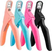 BELLIFFY 4pcs Professional Nail Scissors Set U-shaped Nail Cutters Ergonomic Design for Home Salon Use Random Color