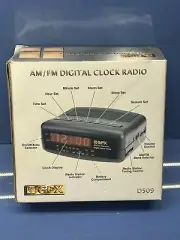 Vintage Antique GPX AM FM LED Digital Alarm Clock Radio New Never Used