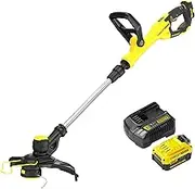 STANLEY FATMAX V20 | 18V String Trimmer Kit 4.0Ah - Large 33cm Cutting swath, Automatic 1.6mm line Feed Mechanism, Variable Speed, Compact 2.4kg Lightweight Design, State of Charge Indicator
