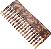 ARTSEWPLY 1pc Hair Comb Tortoise Shell Shower Comb Spray Wide Tooth Comb for Curls Perm Comb Hair Plaiting Tool Barber Combs Lash Hair Salon Comb Handle Bristle Brush ﻿ Coffee Plate Vinegar