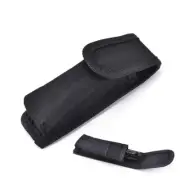 Outdoor black nylon Flashlight Pouch Flashlight Holster Torch Pouch Waist Bel;;b