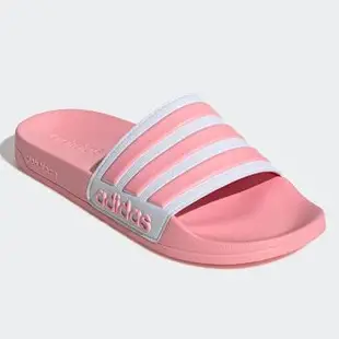 ADIDAS ADILETTE SHOWER 女鞋 拖鞋 夏日 防水 休閒 粉 白 【運動世界】 EG1886