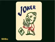 Mah Jongg Jong Mahjong 10 Joker Stickers Natural - Set #909c **Free Shipping**