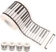 CHILDWEET 5 Rolls Piano Printed Toilet Paper Decorative Napkin for Bathroom Soft and Luxurious Paper for Music Lovers Whimsical Enhance Your Home Decor