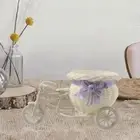 Woven Mini Bike Basket Woven Flower Basket for Birthday Indoor Take Photos