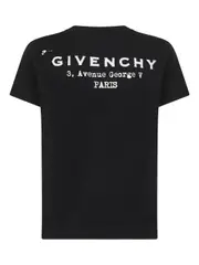 [Givenchy] Givenchy-T-Shirt In Cotone Regular Fit Con Stampa Sul Retro-Donna L