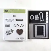 Stampin' Up Peachy Keen Stamp Set w Camera Polaroid On Film Dies **NEW**