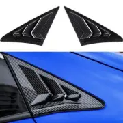 Rear Window Carbon Fiber Vent Shutter Louver Cover Trim For Honda Civic Type R (for: Honda Civic)