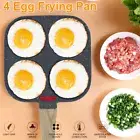 Egg Frying Pan Aluminum 4 Holes Egg Frying Pan Nonstick Mini Cooker Omelet Pan ☭