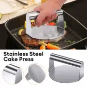 1x Stainless Steel Burger Press Round Burger Smasher, Smashed Hamburger Press