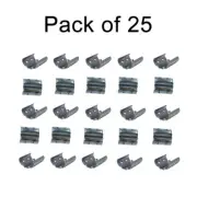 Splice Clips-Stainless Steel- Crimps suit 6mm Shock & Elastic Cords Pack of 25