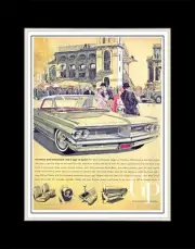 1962 Pontiac Gran Prix Civilized Well Mannered but Tiger at Heart - Matted 11x14