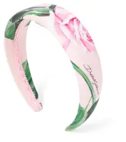 [Dolce & Gabbana Kids] Dolce & Gabbana Kids Floral poplin headband One Size pink