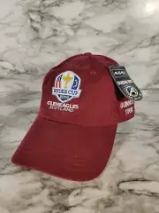 Ryder Cup 2014 Gleneagles Scotland Crimson Red Strap Back Hat OSFM AHEAD HATS