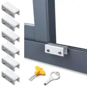 Security Window Locks With Keys For Vertical Horizontal Sliding Windows 6 Sets