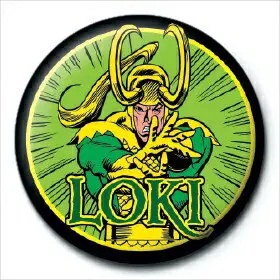 【漫威】美漫版 Marvel Comics 洛基(Loki) - 進口徽章 / 胸針 別針