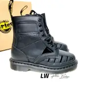 Dr. Martens 1460 Venice Cut Out Black Leather Boots sz 6