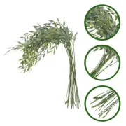 20pcs Artificial Imitation Salix Leaves Stems Artificial Salix Leaves Stems