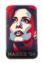 2024 Presidential Campaign - Kamala Harris1 oz Silver Color Bar (Available NOW)