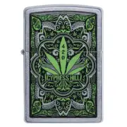 Zippo Refillable Windproof Design Metal Cypress Hill Street Chrome Lighter