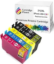 Cartridge Planet 5 Pack (2BK,1C,1M,1Y) Compatible Ink for Epson 212XL for Epson Expression Home XP-2100 XP-3100 XP-3105 XP-4100 Workforce WF-2810 WF-2830 WF-2850