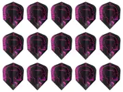 5 New Sets Harrows Rage No. 6 Standard Dart Flights – Ships W/ Tracking - Pink