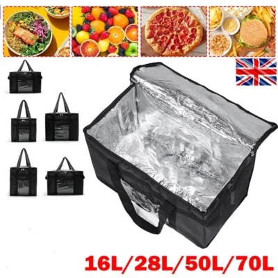 70L Insulated Thermal Cooler Bag Cool Lunch Foods Drink Storage Boxes Large New