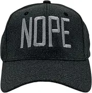 [Crazy Dog T-shirts] Nope Hat Funny Sarcastic Novelty Cap