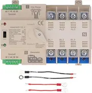 4P Dual Power Automatic Transfer Switch White Manual Automatic Integration Generator Changeover Switch Module 63A 220V Electronic Power Circuit Breaker