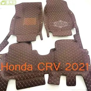 適用Honda crv腳踏墊 CRV CRV2 CRV3 CRV4 CRV5 CR-V5.5專用包覆式皮革腳墊C