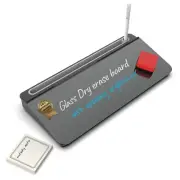Audio-Visual Direct Glass Desktop Computer Notepad Set Includes Pen & Eraser