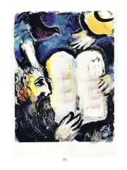 MARC CHAGALL Moise et les Tables de la Loi 12.5" x 9.75" Poster 1963 Modernism
