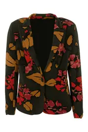 Floral Jersey Jacket--GOR-102558M2