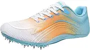[ZHENSI] Track and Field Spikes Shoes Men Women Racing Running Sneakers Lightweight Sprint Jumping Shoes