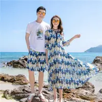 在飛比找ETMall東森購物網優惠-潮云南三亞旅游沙灘情侶裝夏裝