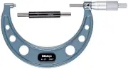 Mitutoyo 103-181 Outside Micrometer, Baked-enamel Finish, Ratchet Stop, 4-5" Ran