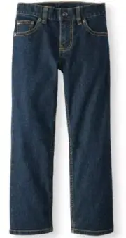 Wonder Nation Boys Jeans Adjustable Waist Size 6 Regular Relaxed Fit NWT