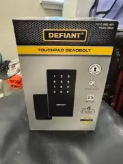 Defiant Slim Matte Black Electronic Touchpad Deadbolt New!!!!