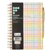 NEW Francheville Checks Spots A5 Spiral Notebook With Pen By Spotlight