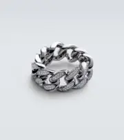 [Shay Jewelry] Shay Jewelry Link 18kt white gold ring with diamonds Q silver
