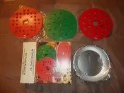 Vintage 4 Piece Creative Pie-Baking Set NIB Apples Hearts Christmas Trees Pan