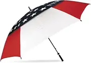 Haas-Jordan Guardian 2.0 62/68 Inch Lightweight Golf Umbrella, Automatic Open, Wind-Vented Canopy, Built-In Towel Bar