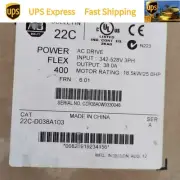 Free Tax 22C-D038A103 AB PowerFlex 400 18.5 kW 25 HP AC Drive New Factory Sealed